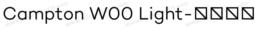 Campton W00 Light字体转换